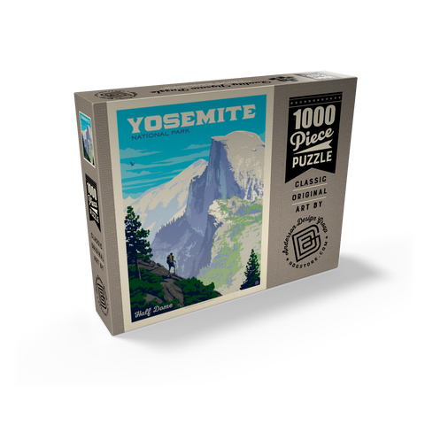 Yosemite National Park: Half Dome Vista, Vintage Poster 1000 Jigsaw Puzzle box view2