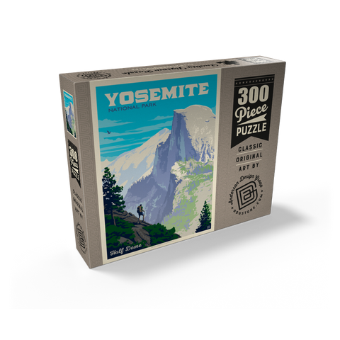 Yosemite National Park: Half Dome Vista, Vintage Poster 300 Jigsaw Puzzle box view2
