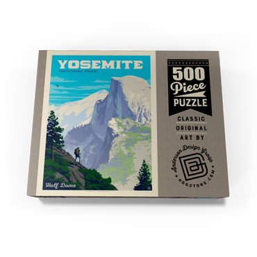 Yosemite National Park: Half Dome Vista, Vintage Poster 500 Jigsaw Puzzle box view3