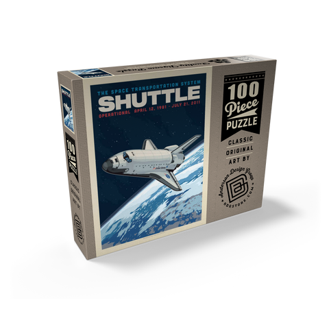 NASA 1981: Space Shuttle, Vintage Poster 100 Jigsaw Puzzle box view2
