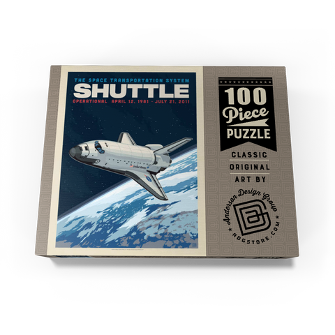 NASA 1981: Space Shuttle, Vintage Poster 100 Jigsaw Puzzle box view3