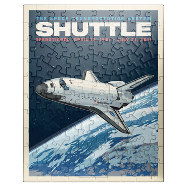 puzzleplate NASA 1981: Space Shuttle, Vintage Poster 100 Jigsaw Puzzle