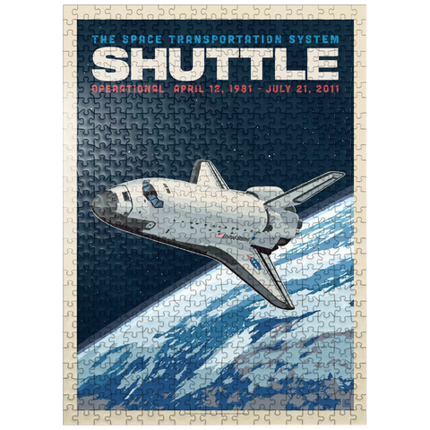 puzzleplate NASA 1981: Space Shuttle, Vintage Poster 500 Jigsaw Puzzle