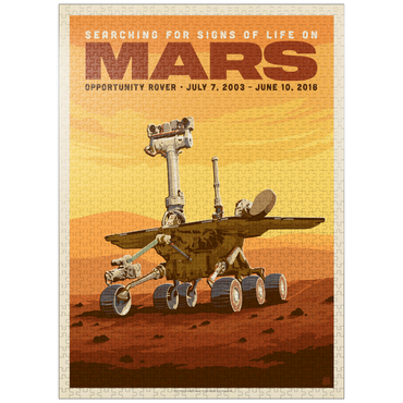 puzzleplate NASA 2003: Mars Opportunity Rover, Vintage Poster 1000 Jigsaw Puzzle