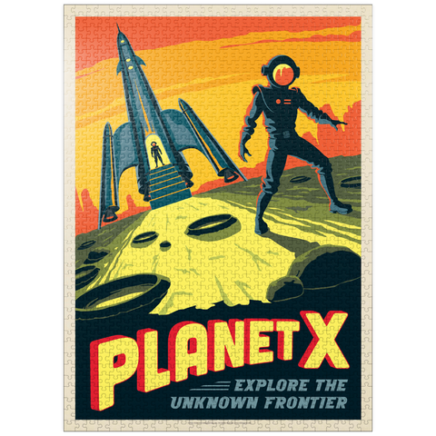 puzzleplate Planet X, Vintage Poster 1000 Jigsaw Puzzle