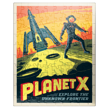 puzzleplate Planet X, Vintage Poster 100 Jigsaw Puzzle