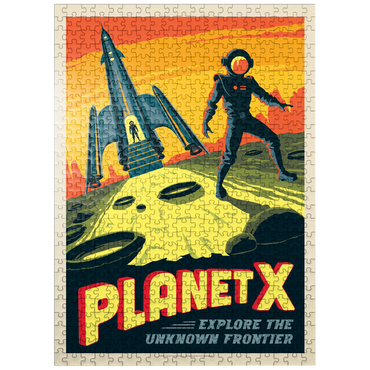 puzzleplate Planet X, Vintage Poster 500 Jigsaw Puzzle