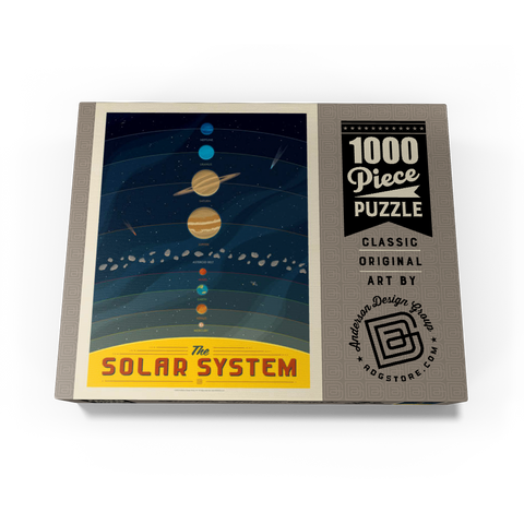 The Solar System, Vintage Poster 1000 Jigsaw Puzzle box view3