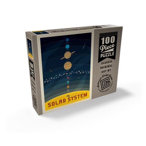 The Solar System, Vintage Poster 100 Jigsaw Puzzle box view2