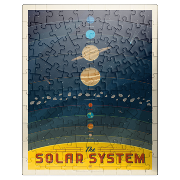 puzzleplate The Solar System, Vintage Poster 100 Jigsaw Puzzle