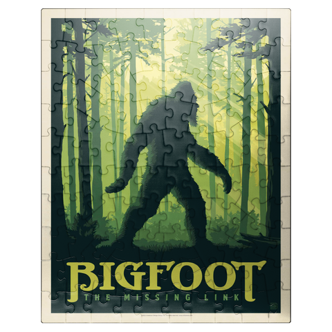 puzzleplate Bigfoot: The Missing Link, Vintage Poster 100 Jigsaw Puzzle