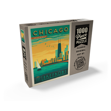 Chicago: Lakefront, Vintage Poster 1000 Jigsaw Puzzle box view2