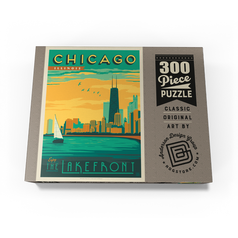 Chicago: Lakefront, Vintage Poster 300 Jigsaw Puzzle box view3