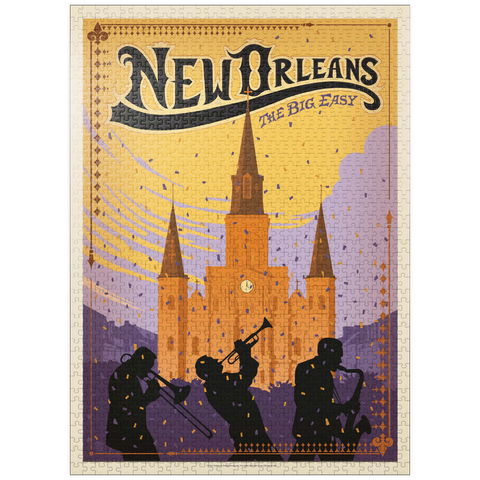 puzzleplate New Orleans: The Big Easy, Vintage Poster 1000 Jigsaw Puzzle