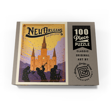 New Orleans: The Big Easy, Vintage Poster 100 Jigsaw Puzzle box view3