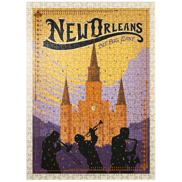 puzzleplate New Orleans: The Big Easy, Vintage Poster 500 Jigsaw Puzzle