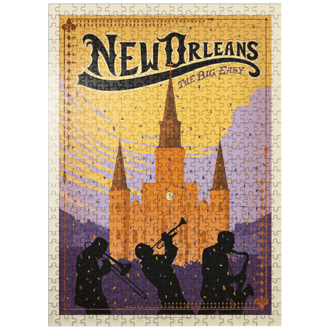 puzzleplate New Orleans: The Big Easy, Vintage Poster 500 Jigsaw Puzzle