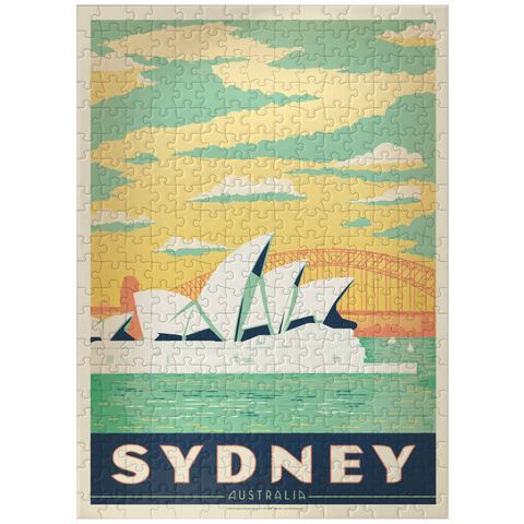 puzzleplate Australia: Sydney Harbor, Vintage Poster 300 Jigsaw Puzzle