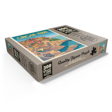 Italy: Cinque Terre, Vintage Poster 300 Jigsaw Puzzle box view1