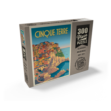 Italy: Cinque Terre, Vintage Poster 300 Jigsaw Puzzle box view2