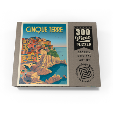 Italy: Cinque Terre, Vintage Poster 300 Jigsaw Puzzle box view3