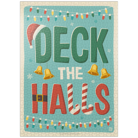 puzzleplate Deck The Halls! Vintage Poster 1000 Jigsaw Puzzle