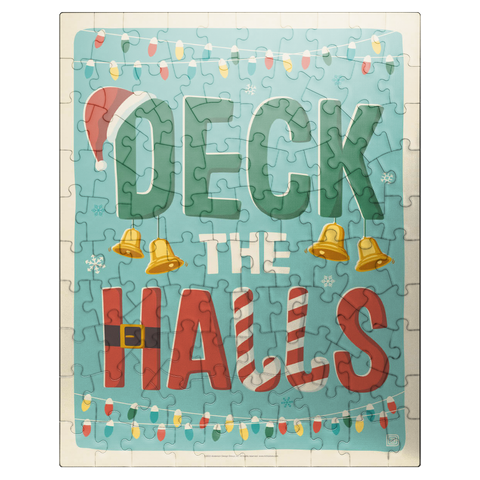 puzzleplate Deck The Halls! Vintage Poster 100 Jigsaw Puzzle
