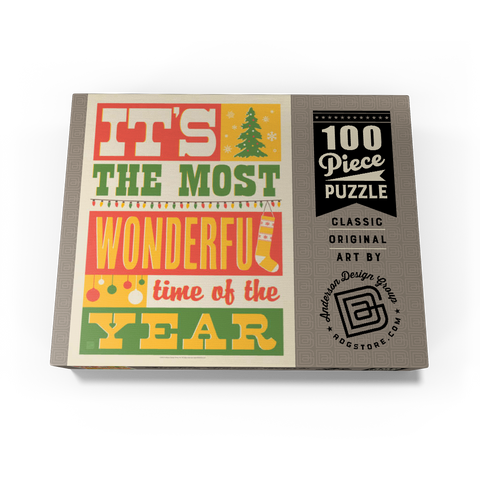 The Most Wonderful Time Of The Year, Vintage Poster 100 Jigsaw Puzzle box view3