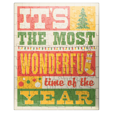 puzzleplate The Most Wonderful Time Of The Year, Vintage Poster 100 Jigsaw Puzzle