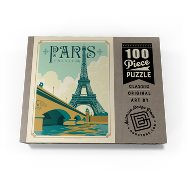 France: Paris, Vintage Poster 100 Jigsaw Puzzle box view3