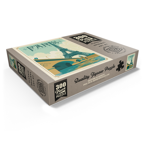France: Paris, Vintage Poster 300 Jigsaw Puzzle box view1