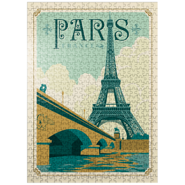 puzzleplate France: Paris, Vintage Poster 500 Jigsaw Puzzle