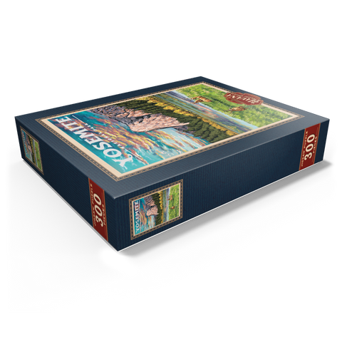 Yosemite National Park - The Grand View of El Capitan, Vintage Travel Poster 300 Jigsaw Puzzle box view1