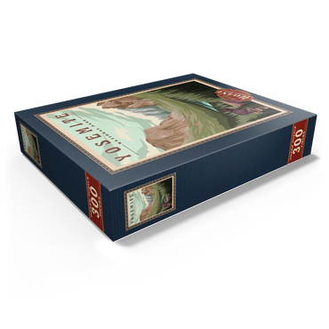 Yosemite National Park - Yosemite Valley, Vintage Travel Poster 300 Jigsaw Puzzle box view1