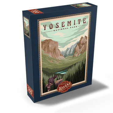 Yosemite National Park - Yosemite Valley, Vintage Travel Poster 300 Jigsaw Puzzle box view2