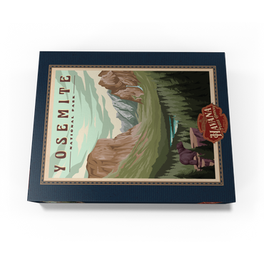 Yosemite National Park - Yosemite Valley, Vintage Travel Poster 300 Jigsaw Puzzle box view3