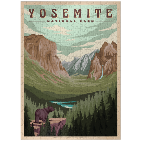 puzzleplate Yosemite National Park - Yosemite Valley, Vintage Travel Poster 300 Jigsaw Puzzle