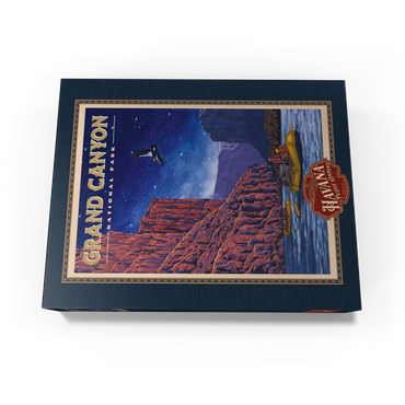 Grand Canyon National Park - Night Rafting, Vintage Travel Poster 300 Jigsaw Puzzle box view3