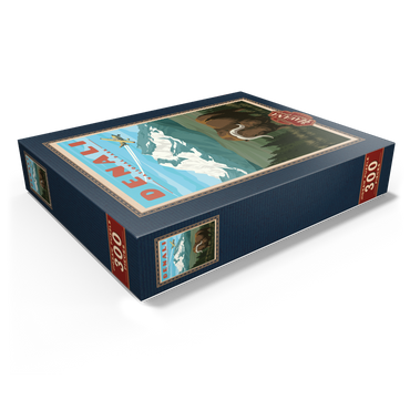 Denali National Park - Wild Denali Musk Ox, Vintage Travel Poster 300 Jigsaw Puzzle box view1