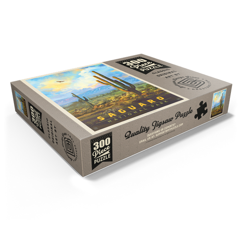 Saguaro National Park: Desert Daybreak, Vintage Poster 300 Jigsaw Puzzle box view1