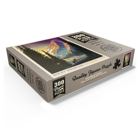 Rocky Mountain National Park: Pyramid Peak, Vintage Poster 300 Jigsaw Puzzle box view1