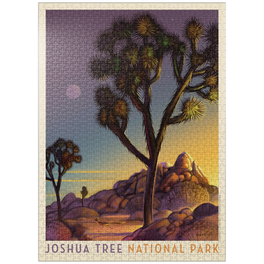 puzzleplate Joshua Tree National Park: Into The Evening, Vintage Poster 1000 Jigsaw Puzzle