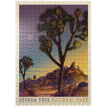 puzzleplate Joshua Tree National Park: Into The Evening, Vintage Poster 500 Jigsaw Puzzle