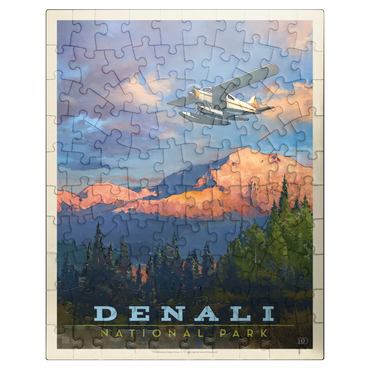 puzzleplate Denali National Park: Back Country, Vintage Poster 100 Jigsaw Puzzle