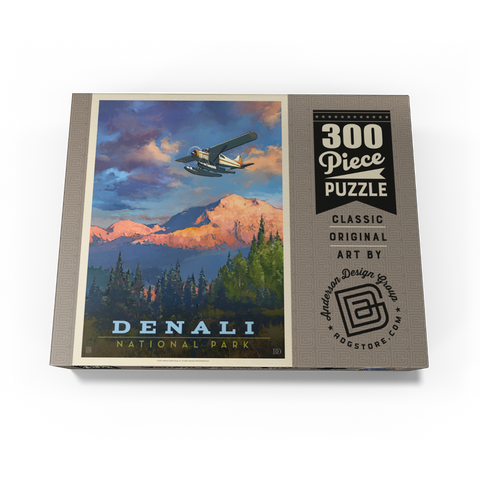 Denali National Park: Back Country, Vintage Poster 300 Jigsaw Puzzle box view3