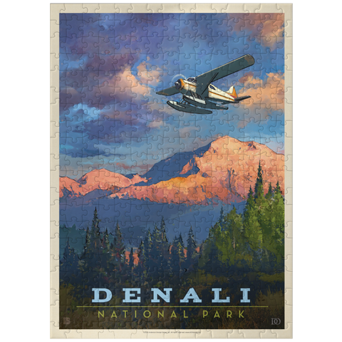 puzzleplate Denali National Park: Back Country, Vintage Poster 300 Jigsaw Puzzle