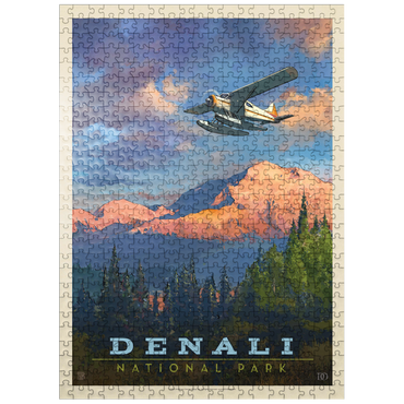 puzzleplate Denali National Park: Back Country, Vintage Poster 500 Jigsaw Puzzle