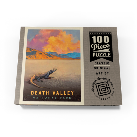 Death Valley National Park: Chuckwalla Lizard, Vintage Poster 100 Jigsaw Puzzle box view3