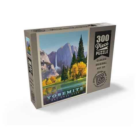 Yosemite National Park: Golden Vista, Vintage Poster 300 Jigsaw Puzzle box view2