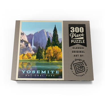 Yosemite National Park: Golden Vista, Vintage Poster 300 Jigsaw Puzzle box view3
